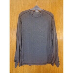 Flywheel Long Sleeves Shirt Gray FLY print on the back Men's Size M Medium